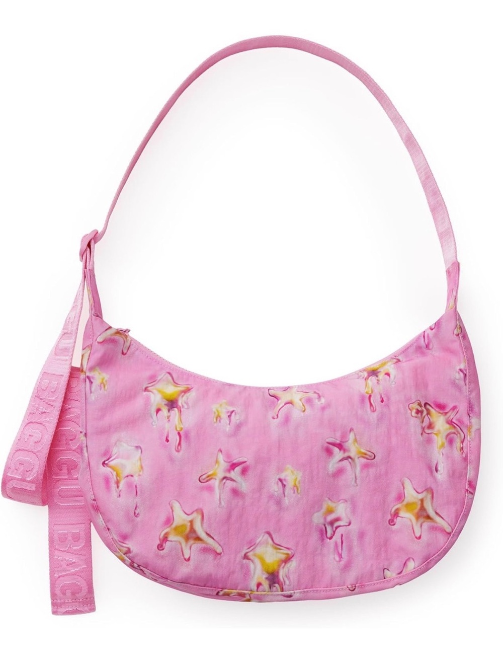 BAGGU Pink Starfish Print Kids Shoulder Bag